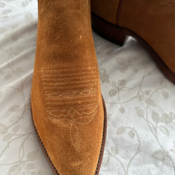 Men's 1883 Lucchese Leather Suede Cowboy Boots - Picture 8 of 9